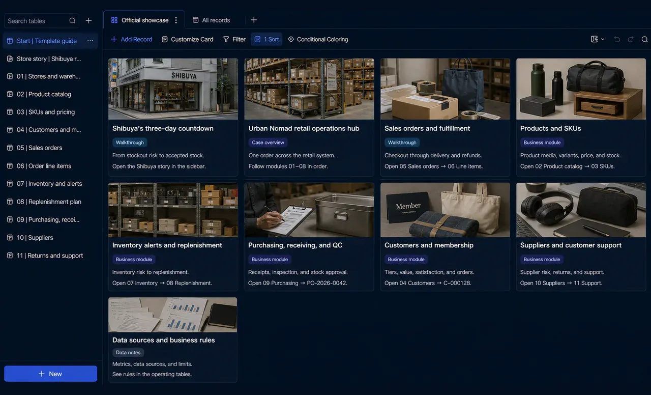 Relational Tables · product screenshot