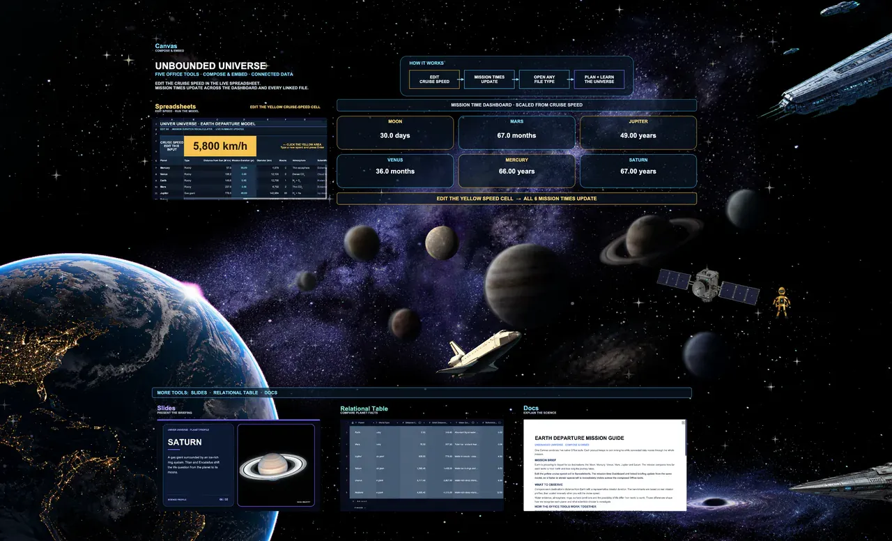 Univer · One runtime · product screenshot